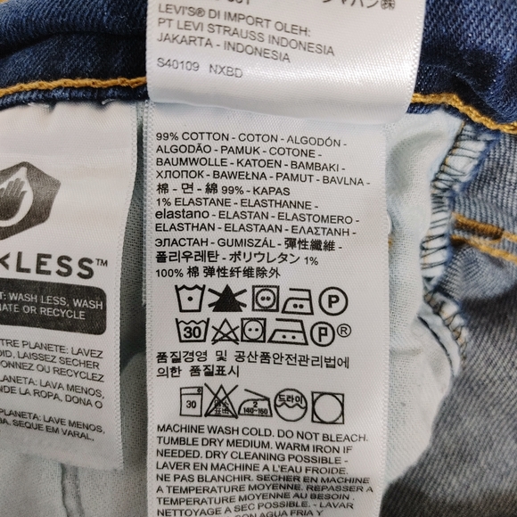 Levi's 512 High Rise Skinny Jeans  Size 30 - Picture 11 of 13